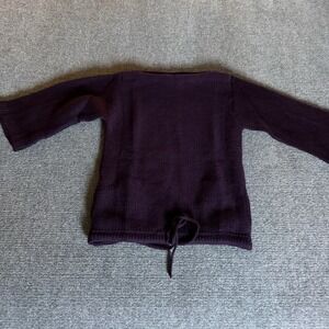 Vintage Theodore Wool Sweater Women's M Knit Hong Kong 80's Hidden Pockets NEW